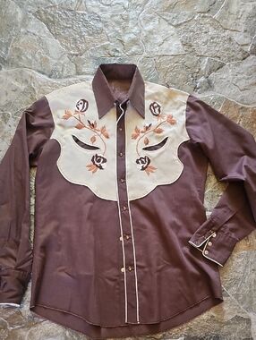 Vintage Western Embroidered Shirt